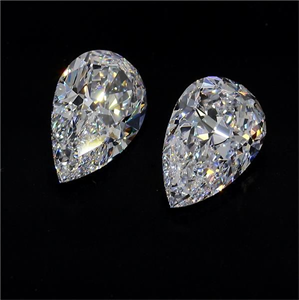 Picture of Natural Diamond 2.05 Carats, Pear with  Cut, D Color, IF Clarity and Certified by GIA