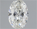 Natural Diamond 0.51 Carats, Oval with  Cut, H Color, VS1 Clarity and Certified by GIA