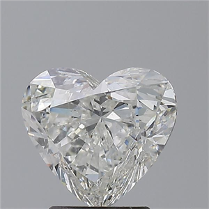 Picture of Natural Diamond 2.11 Carats, Heart with  Cut, H Color, SI2 Clarity and Certified by GIA