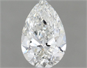 Natural Diamond 0.60 Carats, Pear with  Cut, H Color, IF Clarity and Certified by GIA
