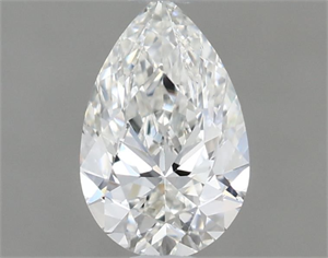 Picture of Natural Diamond 0.60 Carats, Pear with  Cut, H Color, IF Clarity and Certified by GIA