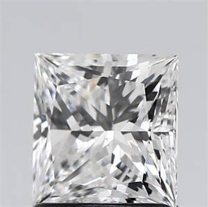 Picture of Natural Diamond 1.20 Carats, Princess with  Cut, D Color, VS2 Clarity and Certified by GIA