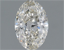 Natural Diamond 0.82 Carats, Oval with  Cut, J Color, SI2 Clarity and Certified by GIA