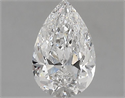 Diamante Natural 0.81 quilates, De pera , Color F, claridad SI2 y certificado GIA