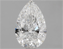 Natural Diamond 1.00 Carats, Pear with  Cut, E Color, VS2 Clarity and Certified by GIA