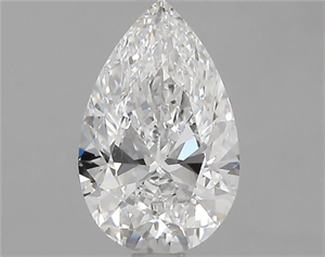 Picture of Natural Diamond 1.00 Carats, Pear with  Cut, E Color, VS2 Clarity and Certified by GIA