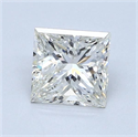 Natural Diamond 1.50 Carats, Princess with  Cut, J Color, VS1 Clarity and Certified by GIA