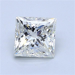 Picture of Natural Diamond 1.50 Carats, Princess with  Cut, J Color, SI1 Clarity and Certified by GIA