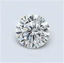 Natural Diamond 0.60 Carats, Round with Very Good Cut, I Color, SI2 Clarity and Certified by GIA