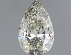 Foto Diamante Natural 0.57 quilates, De pera , Color K, claridad SI2 y certificado GIA de