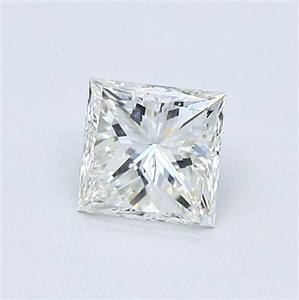 Picture of Natural Diamond 0.60 Carats, Princess with  Cut, I Color, VS1 Clarity and Certified by GIA