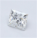 Natural Diamond 0.70 Carats, Princess with  Cut, E Color, SI2 Clarity and Certified by GIA