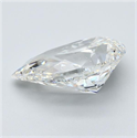 Diamante Natural 6.03 quilates, De pera , Color H, claridad SI1 y certificado GIA
