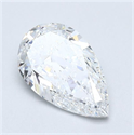 Diamante Natural 1.50 quilates, De pera , Color D, claridad SI1 y certificado GIA