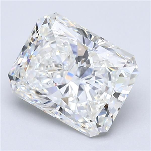 Foto Diamante Natural 3.01 quilates, Radiante , Color H, claridad VVS2 y certificado GIA de
