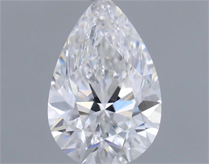Picture of Natural Diamond 0.47 Carats, Pear with  Cut, E Color, VVS2 Clarity and Certified by GIA