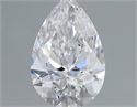 Natural Diamond 0.49 Carats, Pear with  Cut, E Color, VS1 Clarity and Certified by GIA