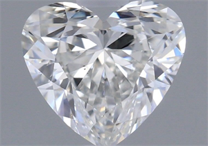 Picture of Natural Diamond 0.53 Carats, Heart with  Cut, F Color, SI1 Clarity and Certified by GIA