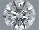 Natural Diamond 0.53 Carats, Round with Excellent Cut, H Color, VS2 Clarity and Certified by GIA