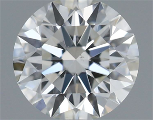 Picture of Natural Diamond 0.53 Carats, Round with Excellent Cut, H Color, VS2 Clarity and Certified by GIA