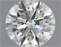 Natural Diamond 0.58 Carats, Round with Excellent Cut, J Color, VVS2 Clarity and Certified by GIA