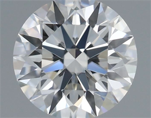 Picture of Natural Diamond 0.56 Carats, Round with Excellent Cut, I Color, VS1 Clarity and Certified by GIA