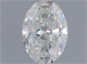 Natural Diamond 0.48 Carats, Oval with  Cut, F Color, SI2 Clarity and Certified by GIA