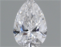 Diamante Natural 0.40 quilates, De pera , Color D, claridad VVS1 y certificado GIA