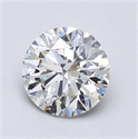 Natural Diamond 1.00 Carats, Round with Excellent Cut, H Color, SI2 Clarity and Certified by GIA