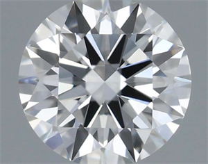 Picture of Natural Diamond 0.42 Carats, Round with Excellent Cut, G Color, IF Clarity and Certified by GIA