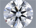 Natural Diamond 0.40 Carats, Round with Excellent Cut, H Color, VVS1 Clarity and Certified by GIA
