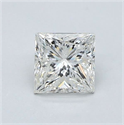 Natural Diamond 0.76 Carats, Princess with  Cut, J Color, SI2 Clarity and Certified by GIA