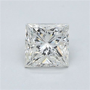Picture of Natural Diamond 0.76 Carats, Princess with  Cut, J Color, SI2 Clarity and Certified by GIA