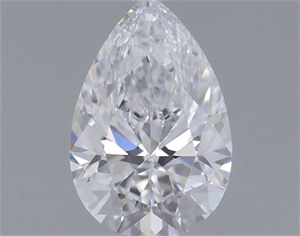 Picture of Natural Diamond 0.32 Carats, Pear with  Cut, D Color, VS1 Clarity and Certified by GIA