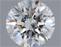 Natural Diamond 0.41 Carats, Round with Excellent Cut, F Color, SI1 Clarity and Certified by GIA