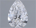 Diamante Natural 0.31 quilates, De pera , Color D, claridad VS2 y certificado GIA