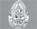 Diamante Natural 0.32 quilates, De pera , Color E, claridad VVS2 y certificado GIA