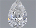 Natural Diamond 0.31 Carats, Pear with  Cut, E Color, VVS2 Clarity and Certified by GIA