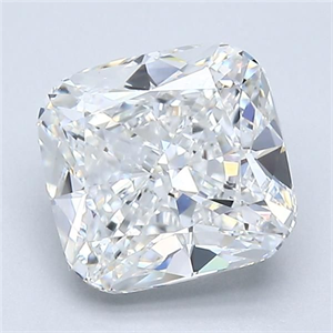 Foto Diamante Natural 2.02 quilates, Del cojín , Color F, claridad VS1 y certificado GIA de