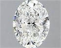 Natural Diamond 0.40 Carats, Oval with  Cut, I Color, SI1 Clarity and Certified by GIA