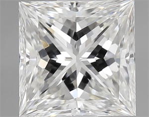 Foto Diamante Natural 1.04 quilates, Princesa , Color H, claridad SI1 y certificado GIA de