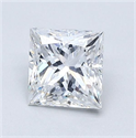 Diamante Natural 1.01 quilates, Princesa , Color E, claridad SI2 y certificado GIA