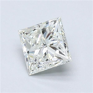 Foto Diamante Natural 0.86 quilates, Princesa , Color K, claridad SI1 y certificado GIA de