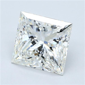 Foto Diamante Natural 3.01 quilates, Princesa , Color I, claridad VVS2 y certificado GIA de
