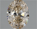 Natural Diamond 1.50 Carats, Oval with  Cut, M Color, SI2 Clarity and Certified by IGI