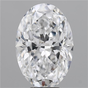 Picture of Natural Diamond 6.09 Carats, Oval with  Cut, D Color, VS1 Clarity and Certified by GIA
