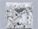 Natural Diamond 1.50 Carats, Princess with  Cut, I Color, VS1 Clarity and Certified by GIA