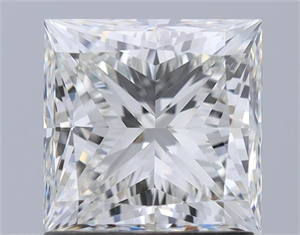 Picture of Natural Diamond 1.50 Carats, Princess with  Cut, I Color, VS1 Clarity and Certified by GIA