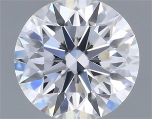 Picture of Natural Diamond 0.40 Carats, Round with Excellent Cut, E Color, IF Clarity and Certified by GIA