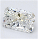 Natural Diamond 1.50 Carats, Radiant with  Cut, G Color, SI2 Clarity and Certified by GIA